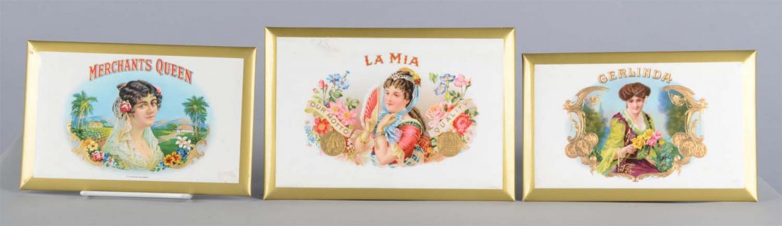 Lot Of 3: Cigar Box Label Embossed Lithographs (1 of 1)