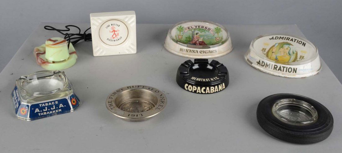 Lot of 8: Various Ash Trays (1 of 1)