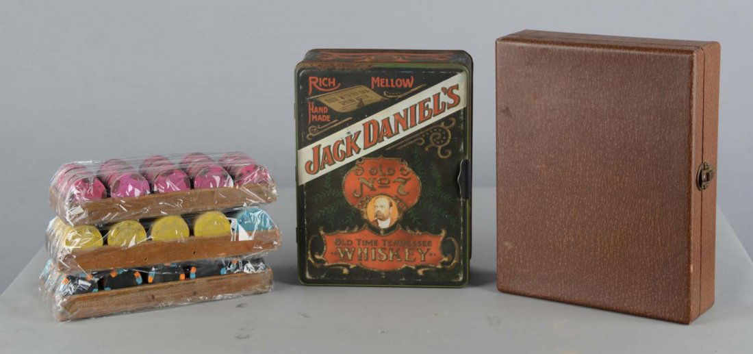 Lot of 3: Poker Set, Roulette Set, and Chip Set (1 of 3)