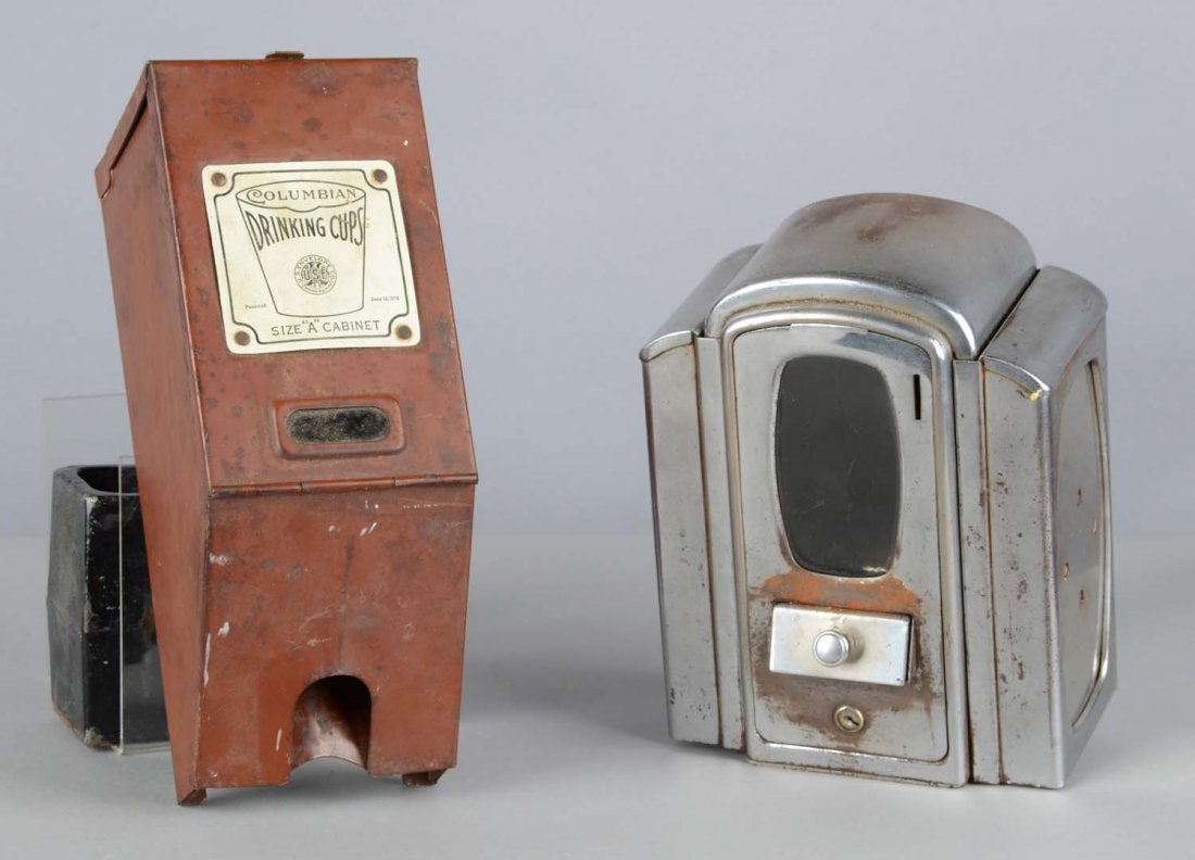 Lot Of 2: 1¢ Peanut Vendor And Cup Dispenser (1 of 2)