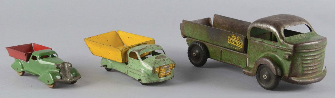 Lot of 3: Pressed Steel Toy Trucks (1 of 2)