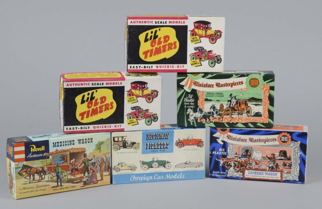 Lot Of 6: Car & Wagon Model Kits (1 of 1)