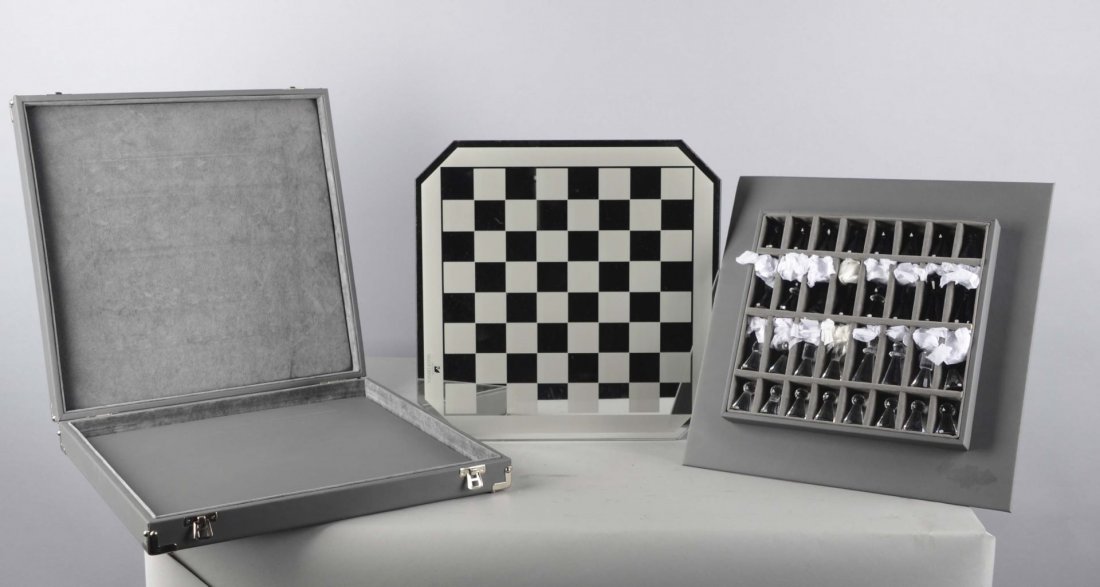 Swarovski Silver Crystal Chess Set (1 of 2)