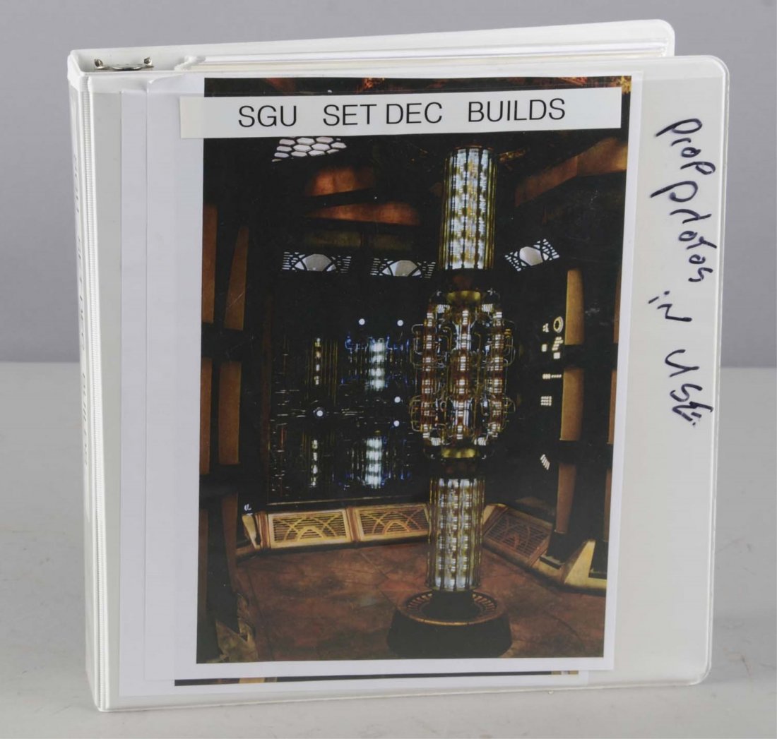 Binder of Photos of Stargate Universe Set Props (1 of 2)