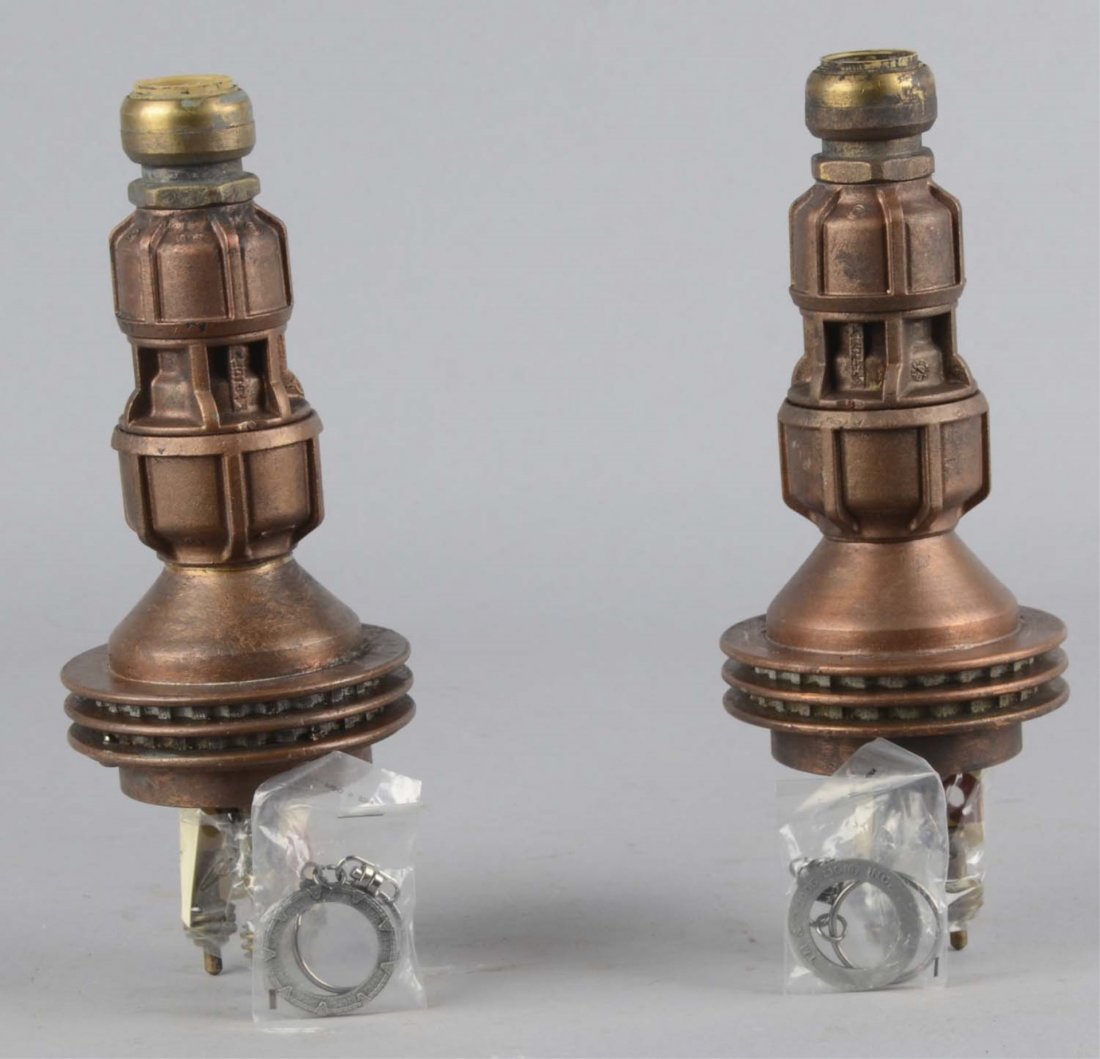 Lot of 4: Stargate Props and Swag: Four Stargate props and Stargate keychains. Including 2 - Stargate Universe Power Connectors signed by set decorator Mark Davidson. Used in the filming of Stargate, and 2 - MGM memorabilia keychains i