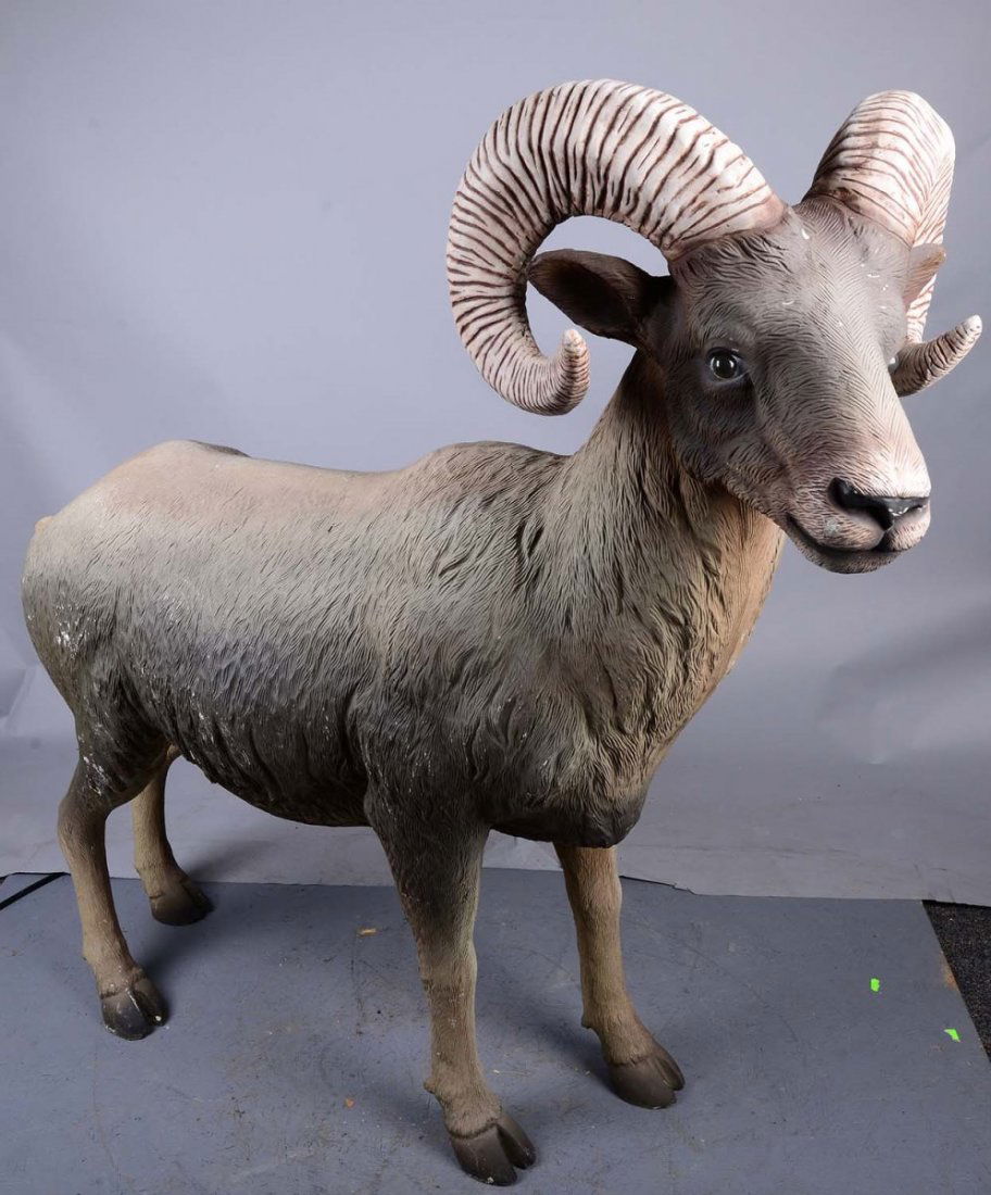 Large Fiberglass Ram Statue (1 of 2)