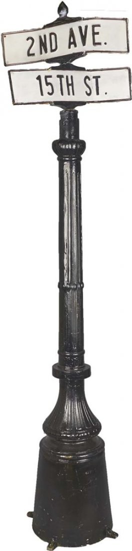 2nd Avenue / 15th Street Street Sign Post (1 of 2)