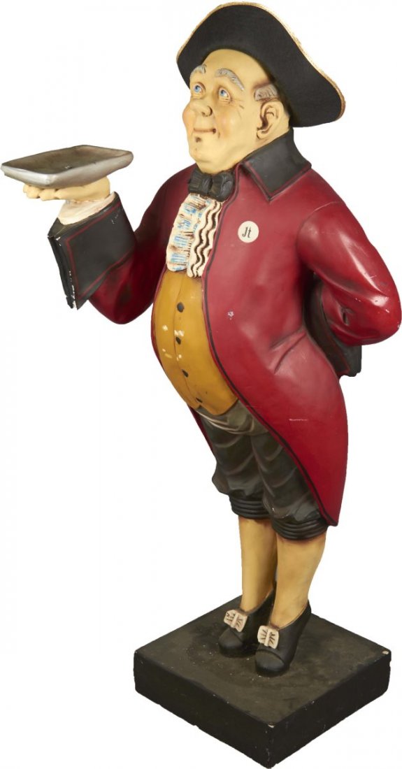 JT The Butler Holding Tip Tray Statue (1 of 2)
