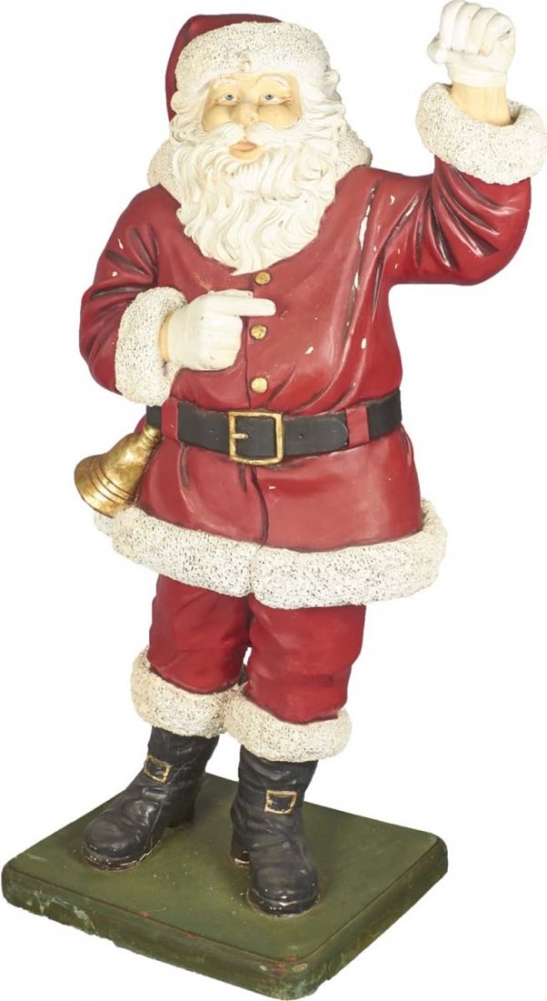 52" Tall Santa With Raised Fist (1 of 3)