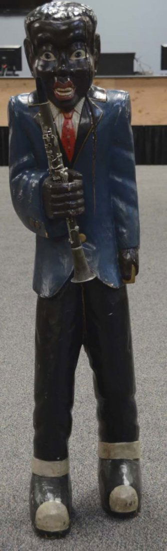 African American Clarinet Player Statue (1 of 2)