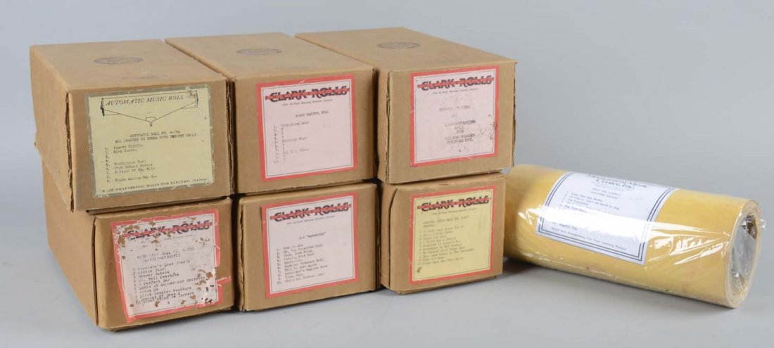 Lot Of 7: G-Style 65 Note Player Piano Rolls G2+ (1 of 1)