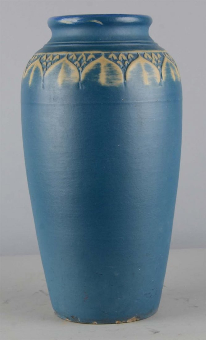 Monmouth Pottery Blue Ceramic Pot Vase (1 of 3)