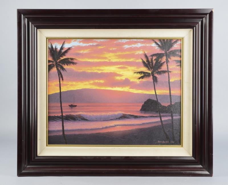 Near Lahaina Early David Dalton Hawaiian Painting (1 of 1)