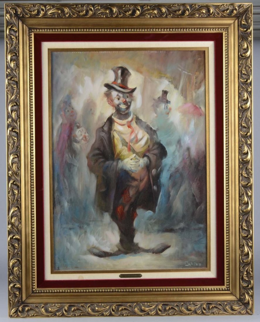 Large Clown With Friends Painting By Julian (1 of 1)