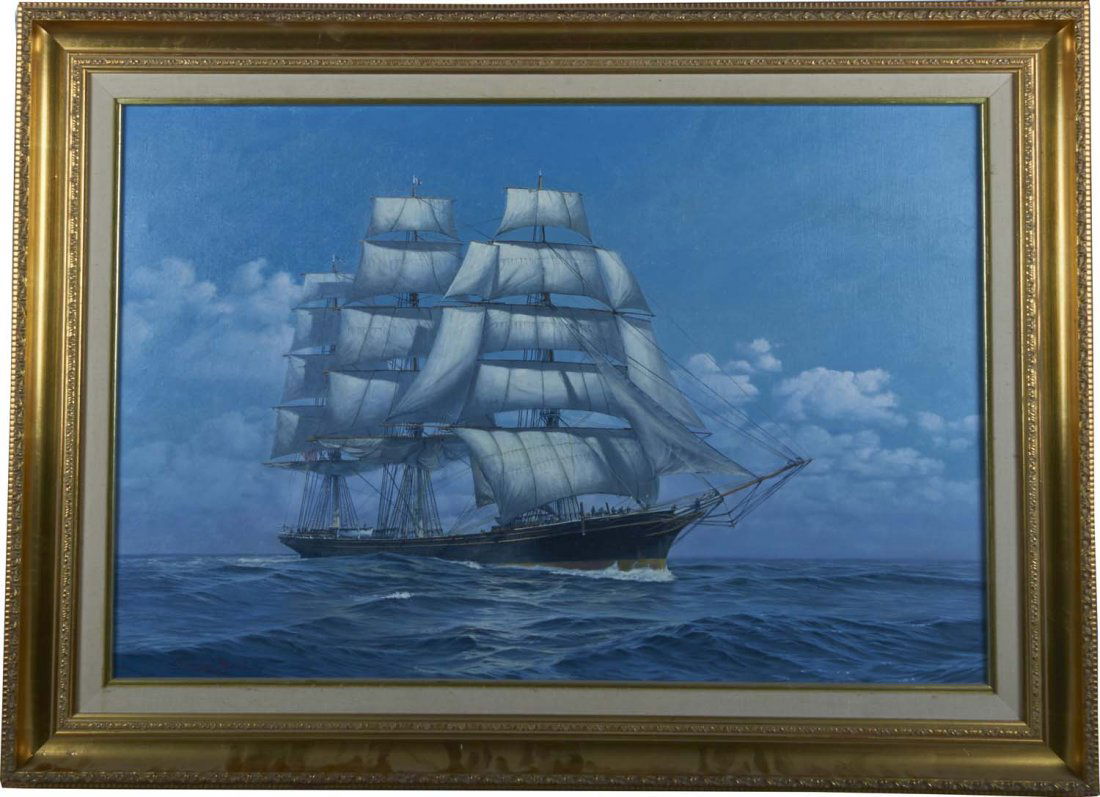 Clipper Ship Konca Painting By Stephen Marich '82 (1 of 1)