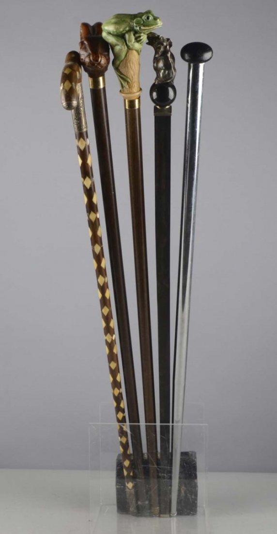 Lot Of 5: Assorted Collectors Canes (1 of 2)