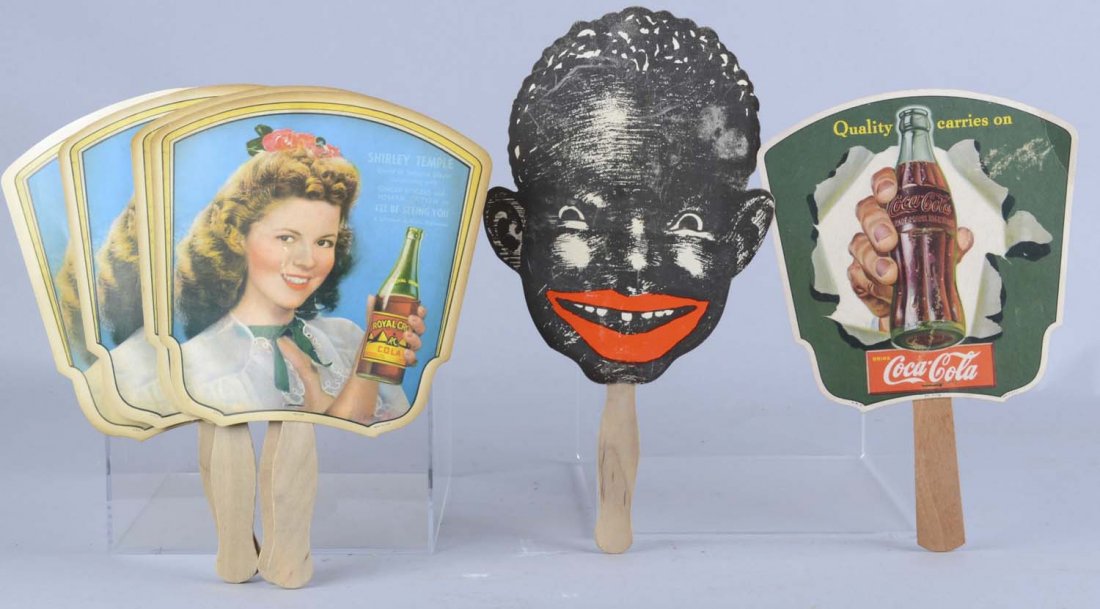 Lot of 6: Various Cardboard Hand Fans (1 of 2)