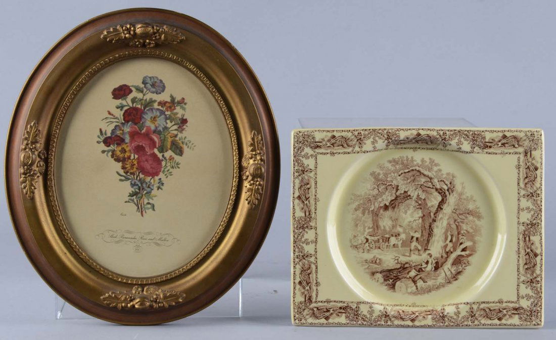 Lot of 2: Victorian Lithograph Items (1 of 2)