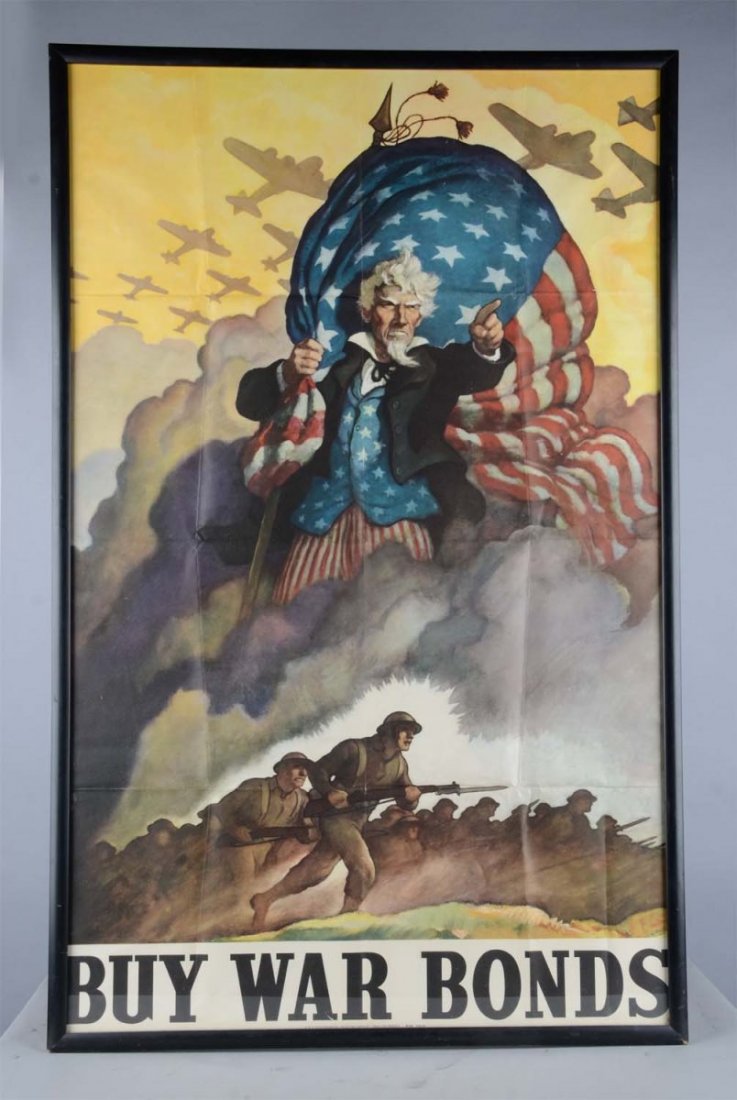 U.S. War Bond Uncle Sam Poster In Frame (1 of 1)