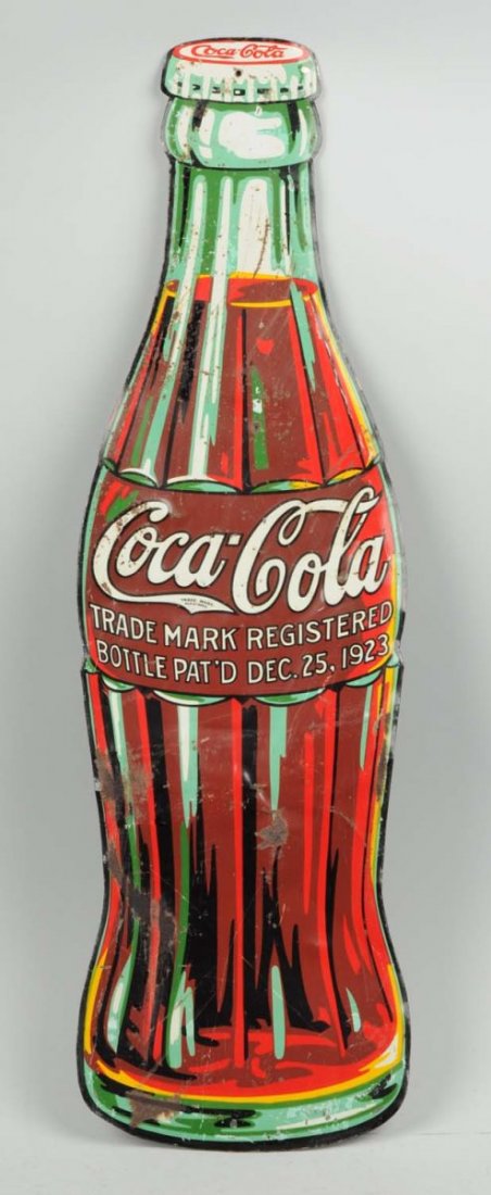 Coca-Cola Diecut Bottle Sign. (1 of 1)