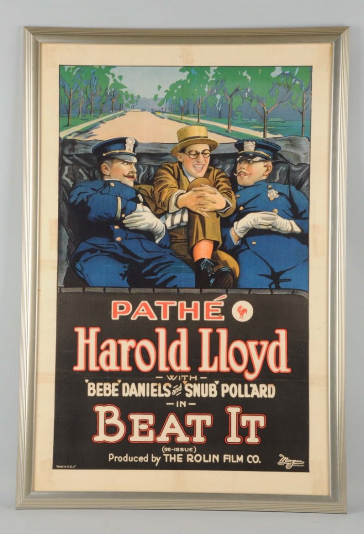 Harold Lloyd "Beat It" Movie Poster. (1 of 1)