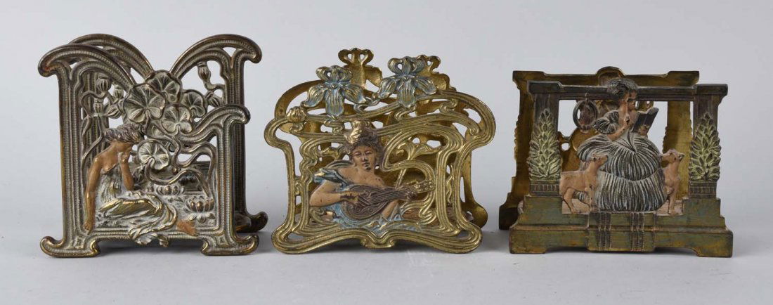 Cast Iron Assorted Victorian Lady Letter Holders. (1 of 1)