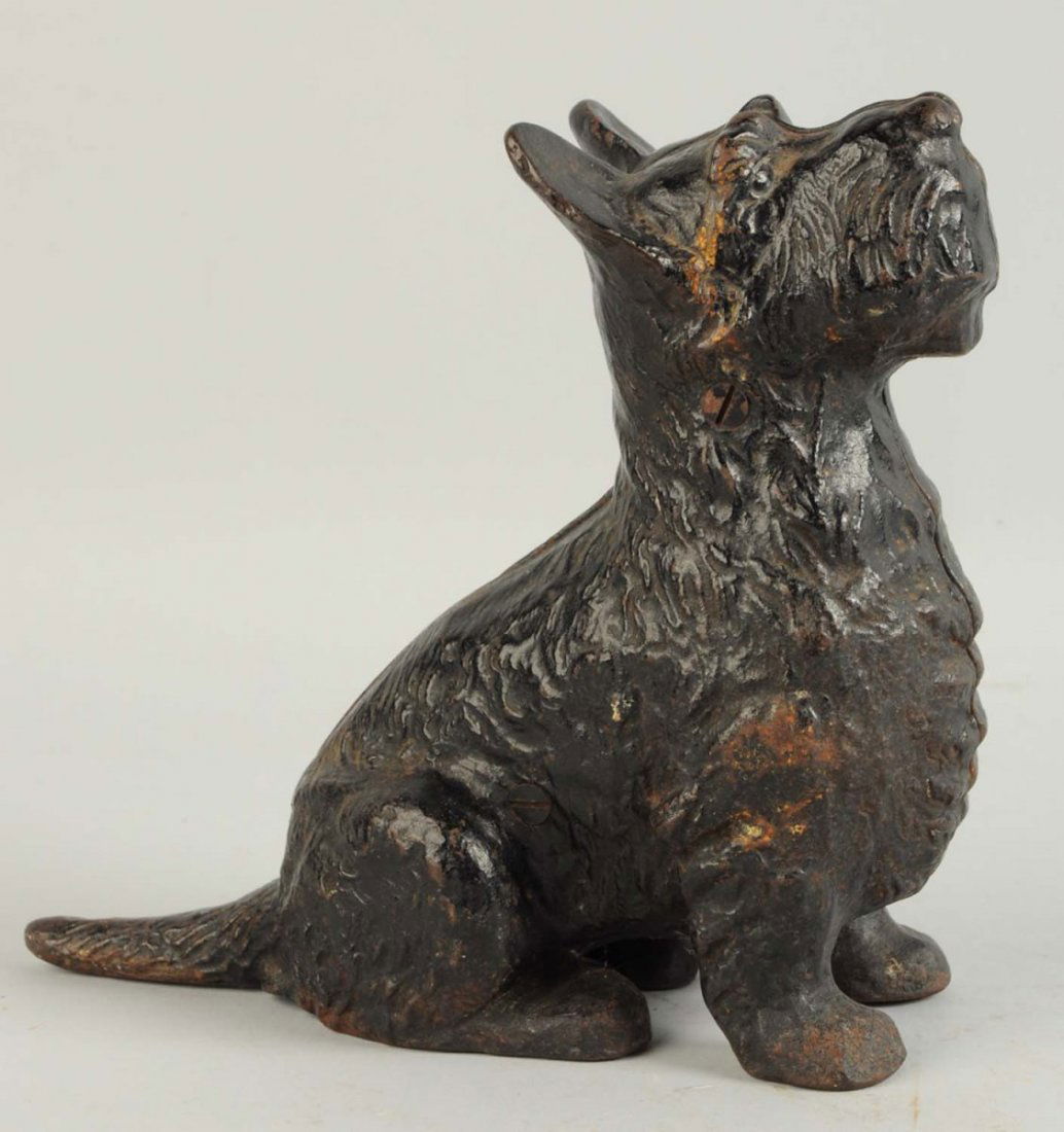 Cast Iron Sitting Scottie Dog Doorstop. (1 of 2)