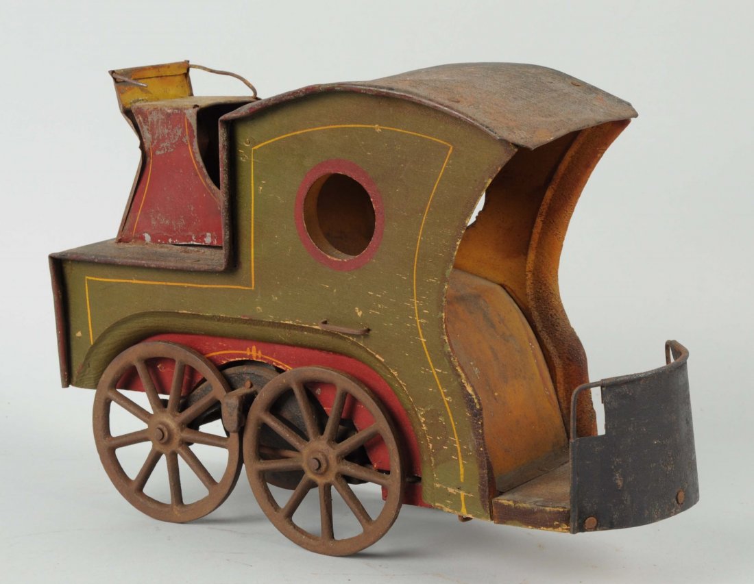 1890s Wood And Tin Horseless Wagon. (1 of 2)