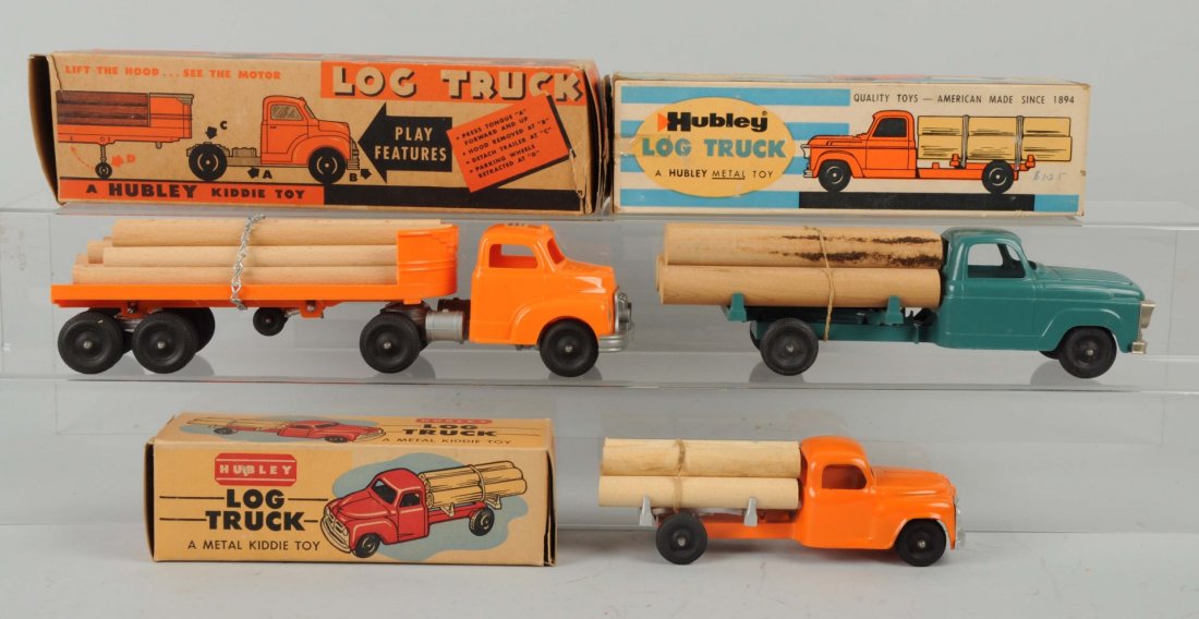 Lot Of 3: Hubley Log Trucks With Original Boxes. (1 of 1)