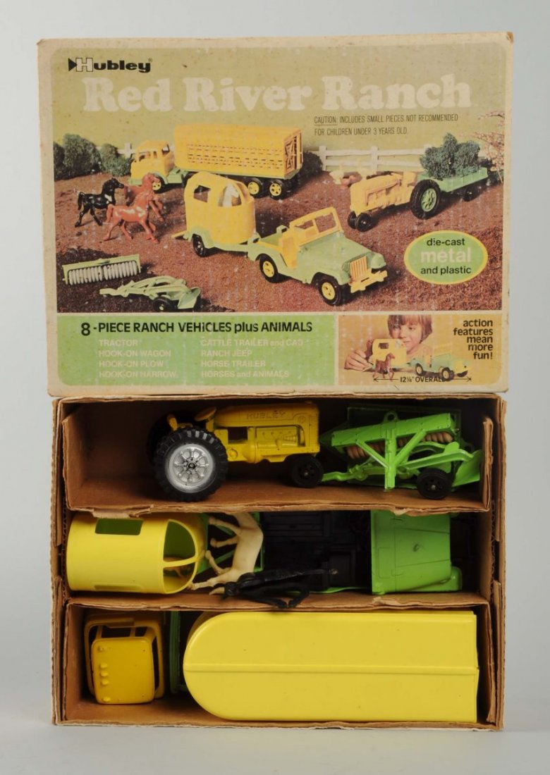 Hubley Red River Ranch Play Set & Box. (1 of 1)