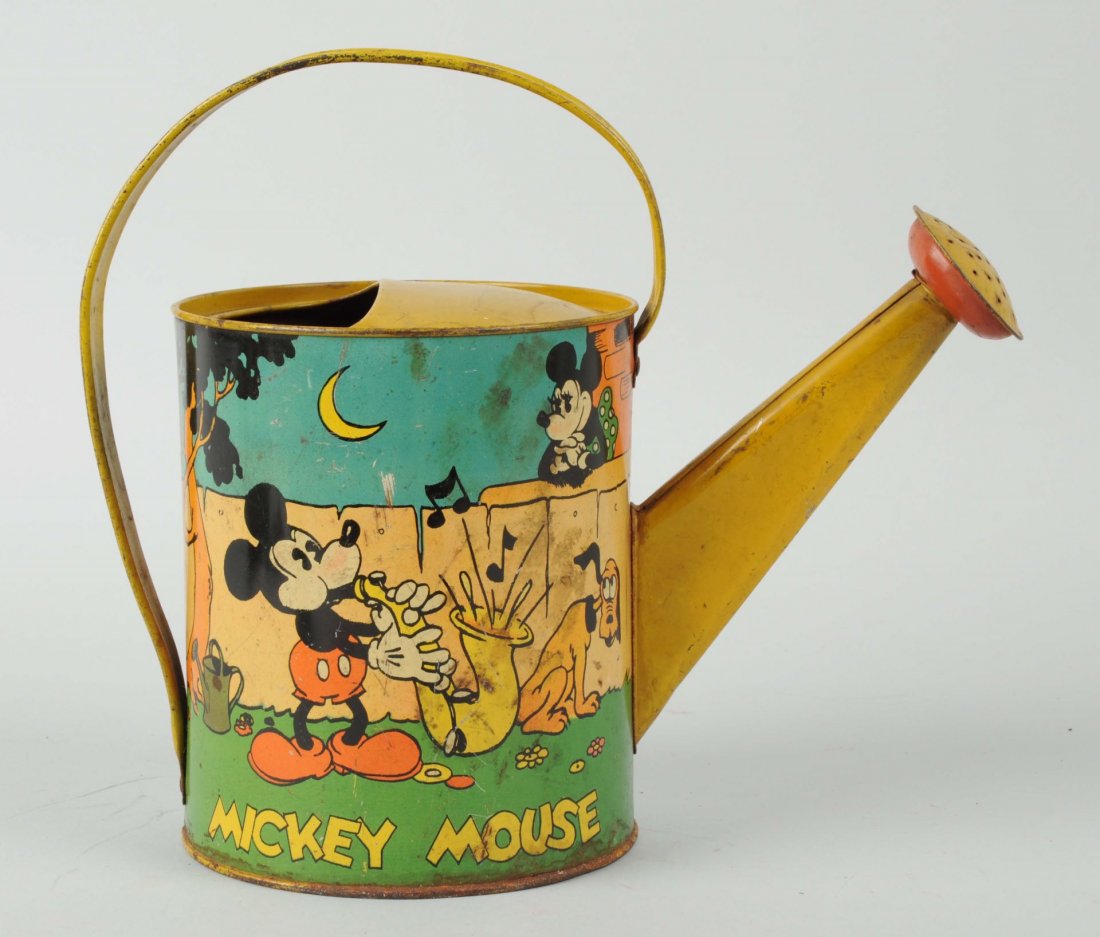 Tin Litho Mickey Mouse Watering Pot. (1 of 2)