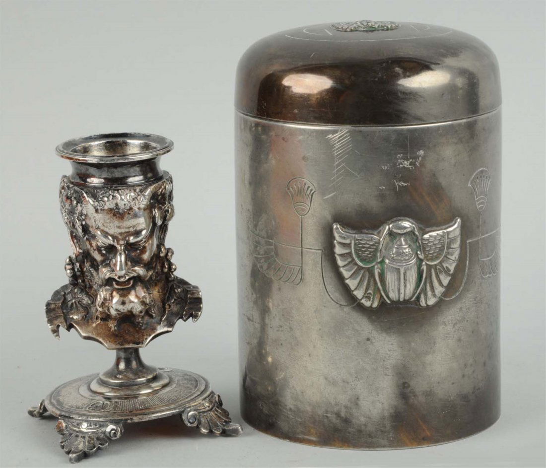 Lot Of 2: Match/Cigar Holder. (1 of 2)