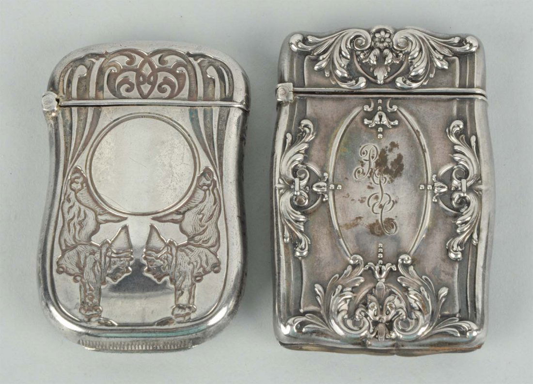 Lot Of 2: Sterling Silver Match Safes Or Vestas. (1 of 2)
