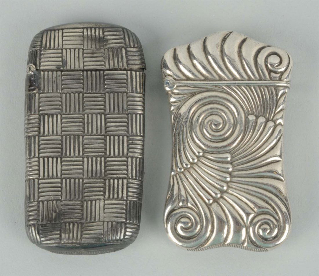 Lot Of 2: Sterling Silver Match Safes Or Vestas. (1 of 2)