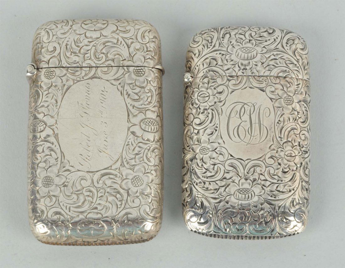 Lot Of 2: Sterling Silver Match Safes Or Vestas. (1 of 2)