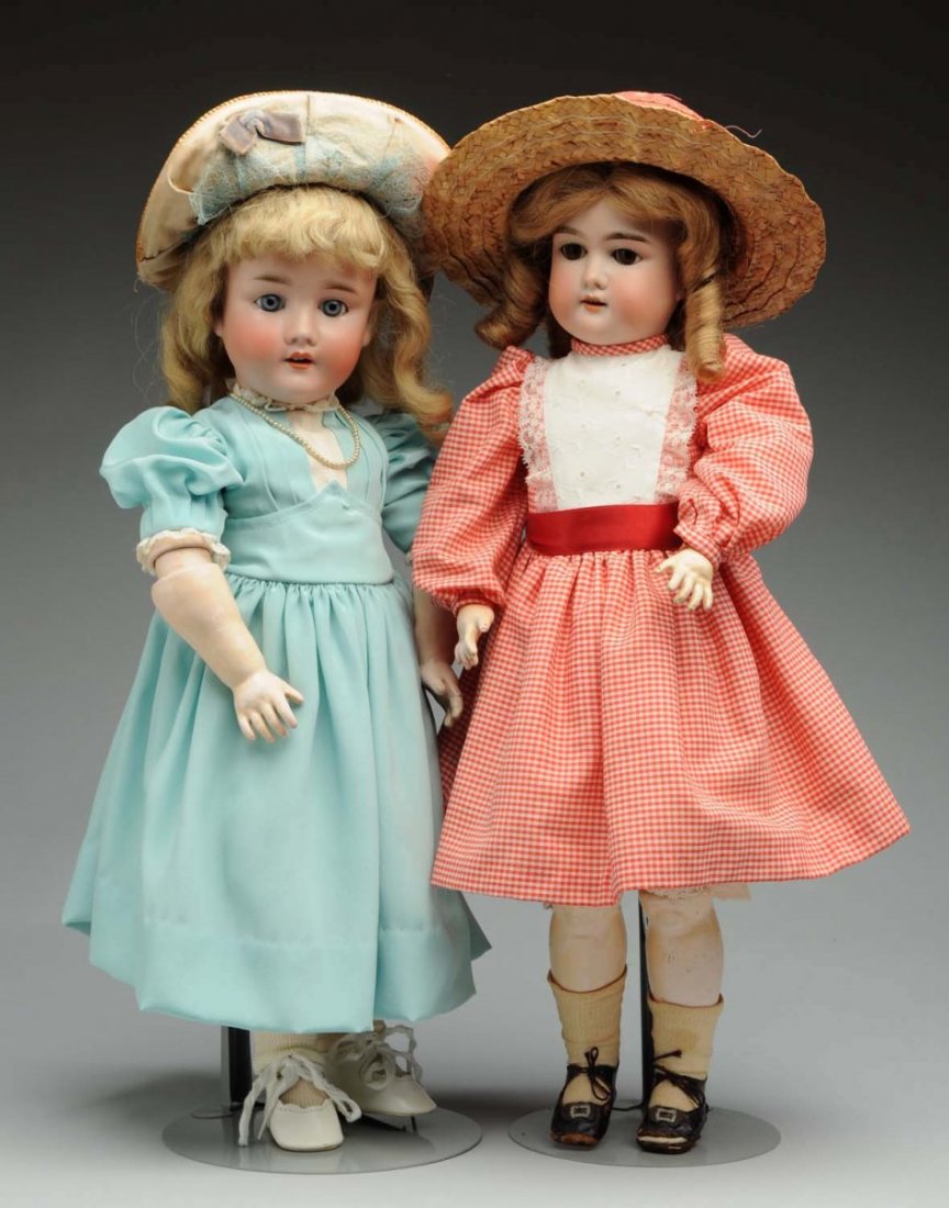 Lot Of 2: German Bisque Dolls. (1 of 3)
