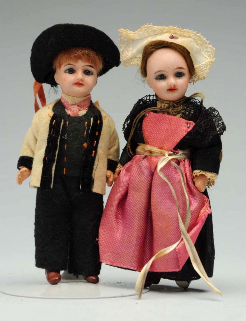 Pair of French Bisque Dolls. (1 of 1)
