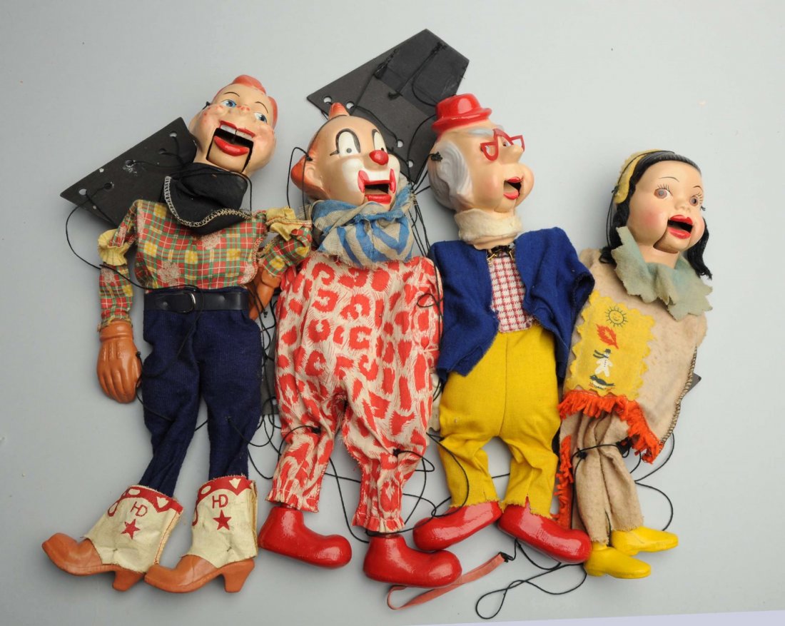Lot of 4: Howdy Doody Family Marionettes. (1 of 1)