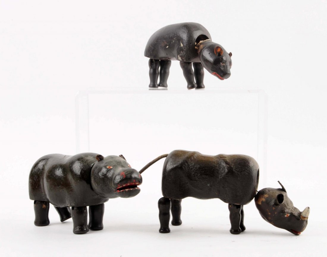 Lot Of 3: Hard To Find Schoenhut Reduced Animals. (1 of 1)