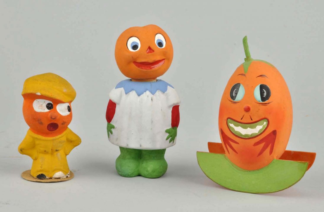 Lot Of 3: Halloween Cand Containers. (1 of 4)