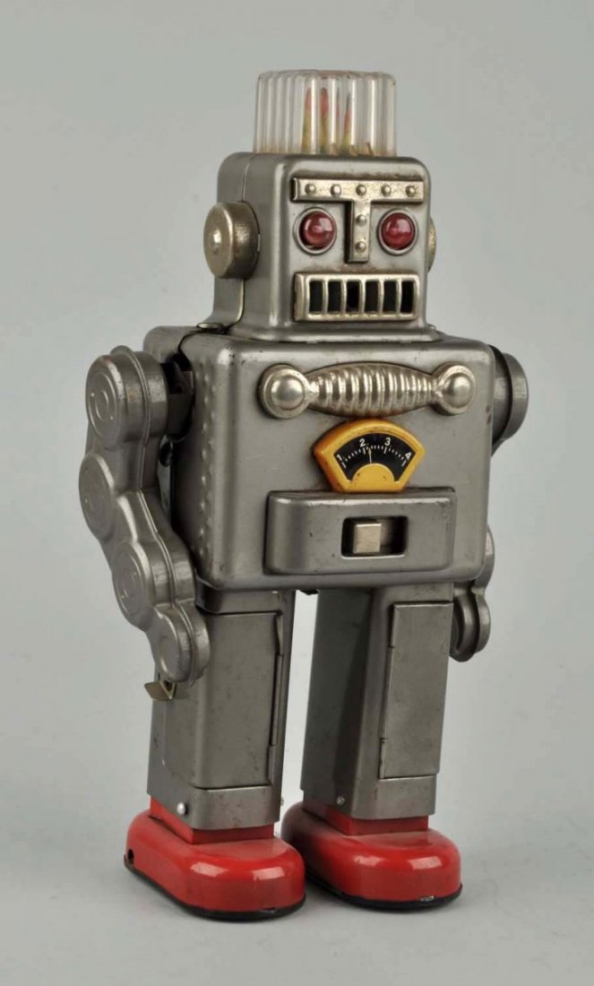 Japanese Original Tin Smoking Spaceman Robot. (1 of 3)