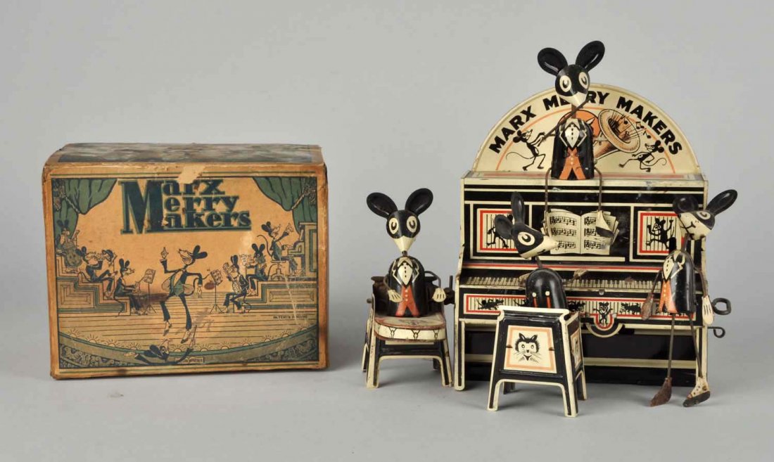 Marx Tin Litho Wind-Up Merry Makers Band. (1 of 2)
