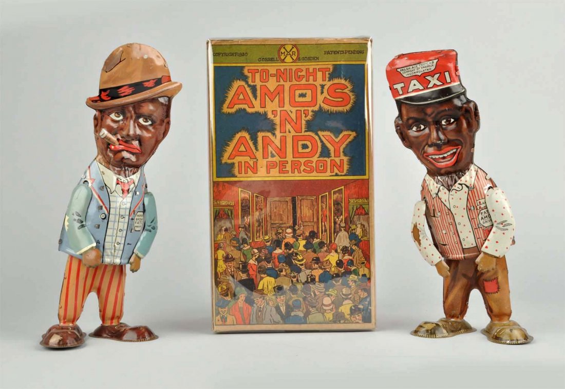 Marx Tin Litho Wind - Up Amos N' Andy Walking Toys (1 of 2)