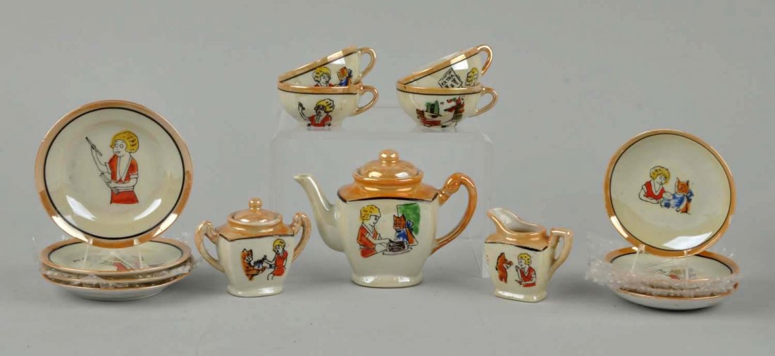 Japanese Orphan Annie & Sandy Vintage Tea Set. (1 of 2)