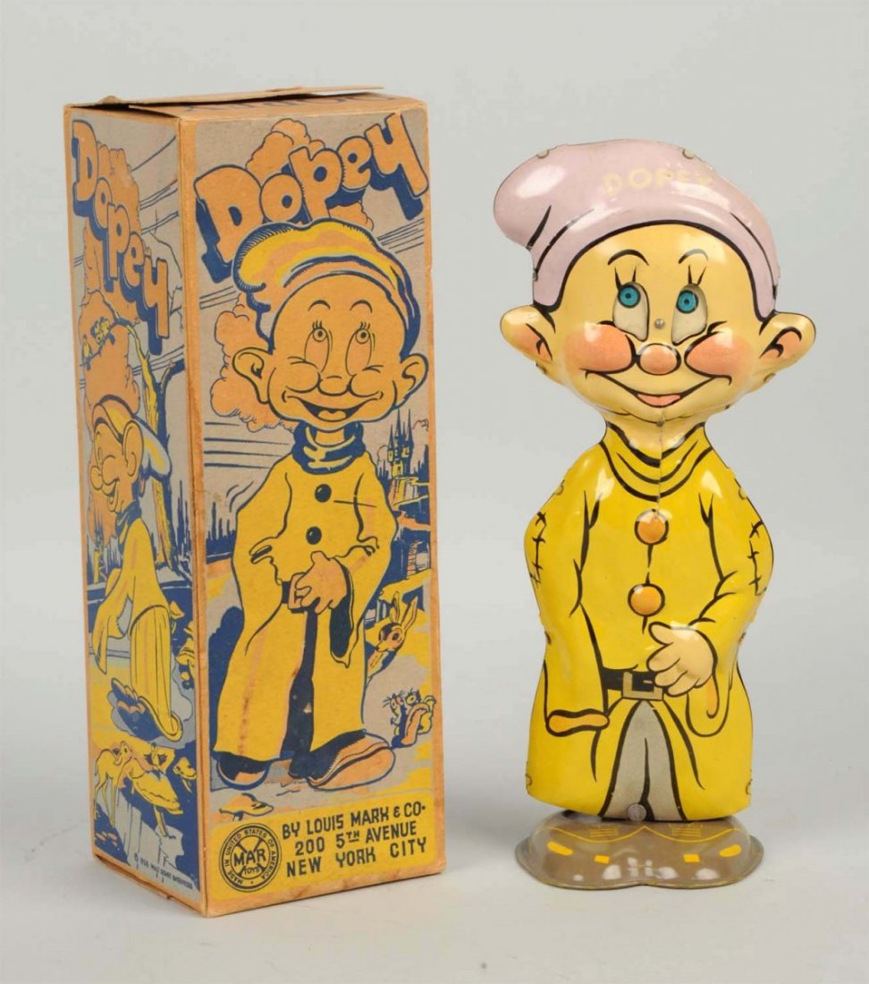 Marx Tin Litho Walt Disney Dopey Walking Toy. (1 of 2)