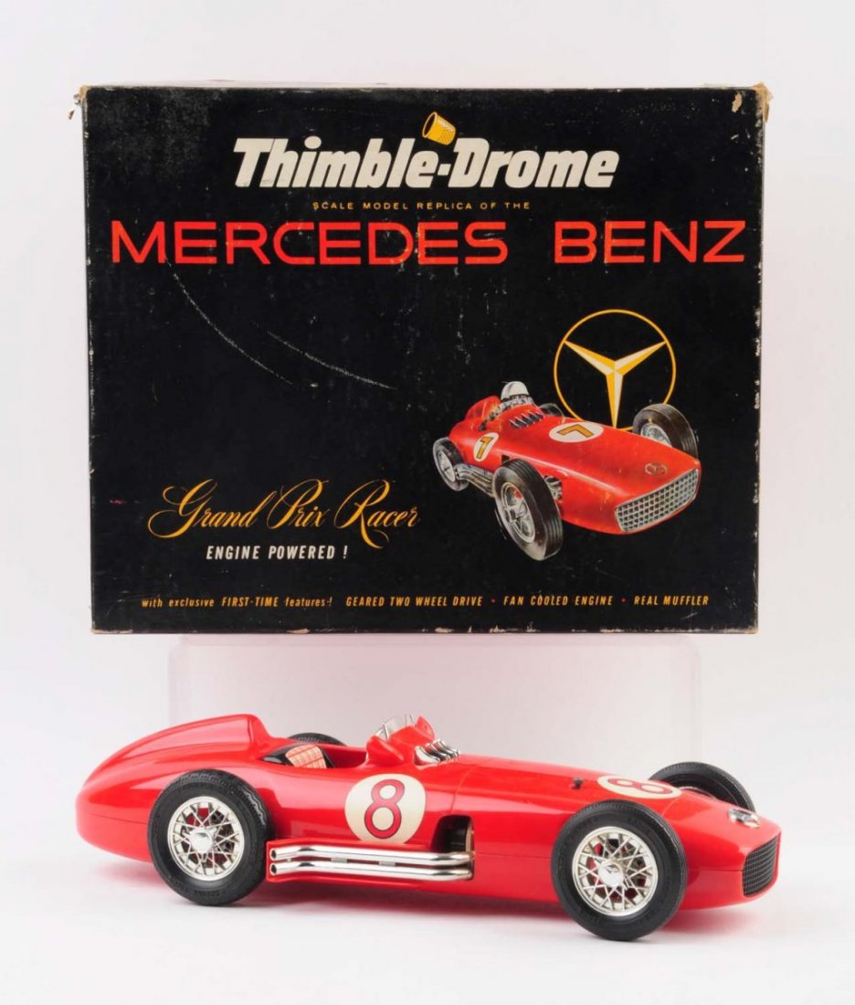 Unusual Thimble Drome Mercedes Benz Race Car.