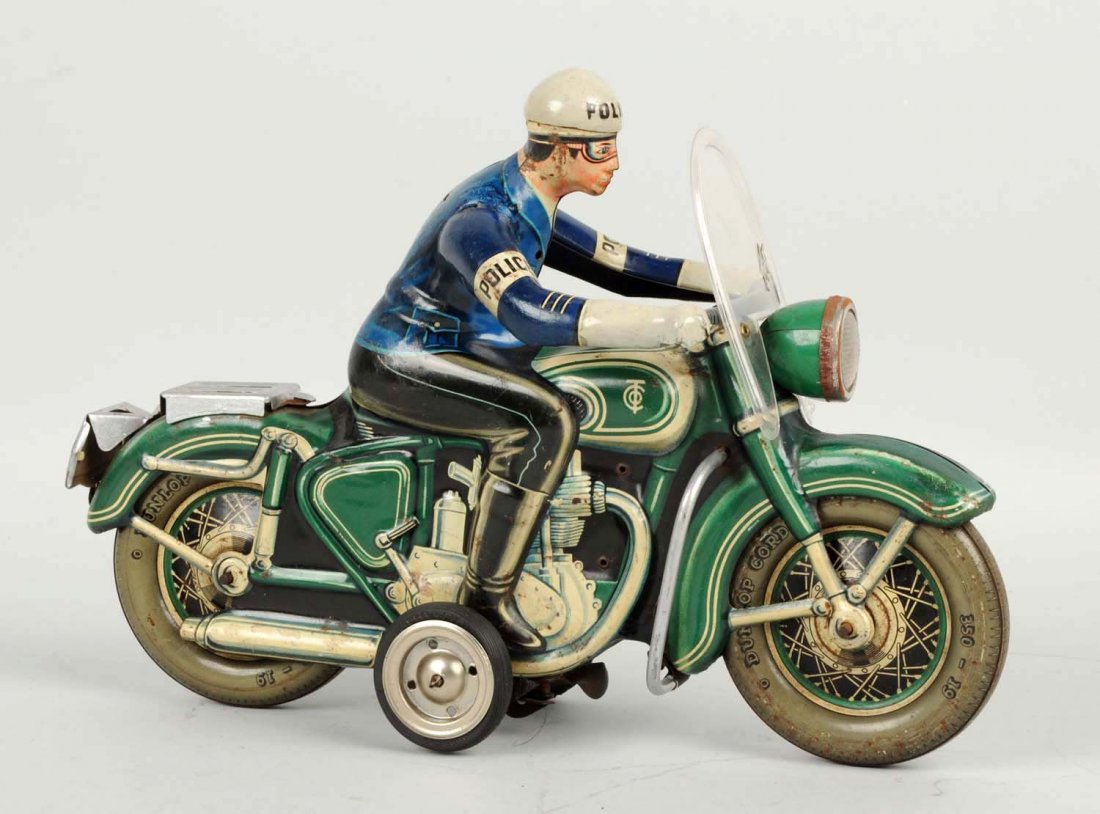 German Tippco Tin Litho Friction Motorcycle. (1 of 2)
