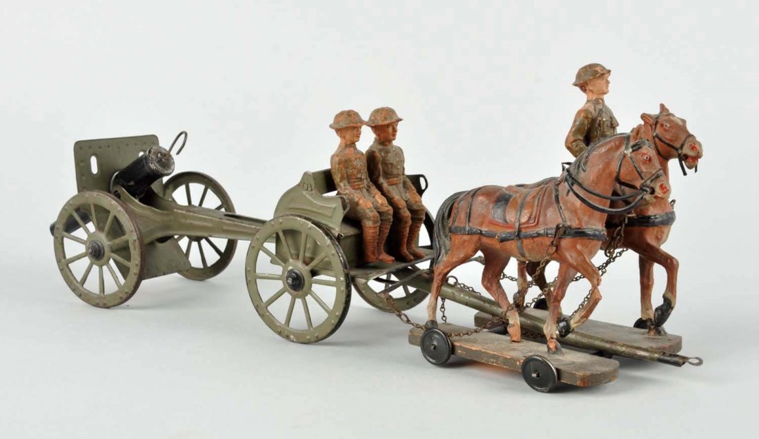 German Elastolin Type Caisson Toy. (1 of 4)