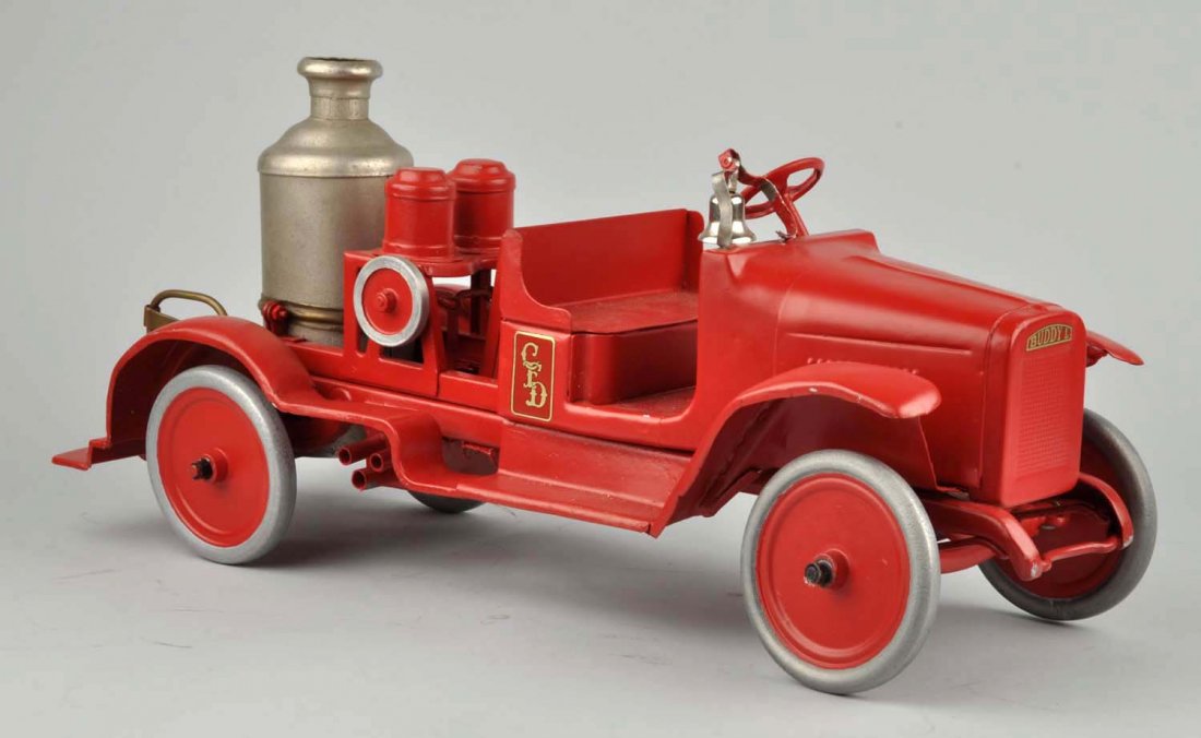1920's Buddy L Pressed Steel Fire Pumper Unit. (1 of 3)