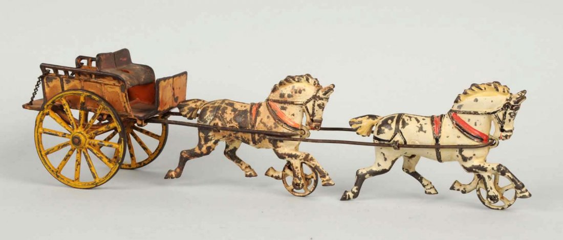 Very Scarce Harris Tandem Horse Trap. (1 of 2)